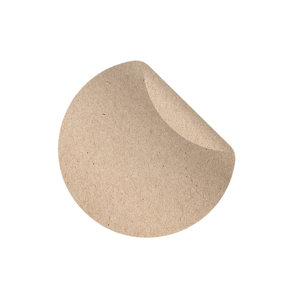 Kraft paper label material sample
