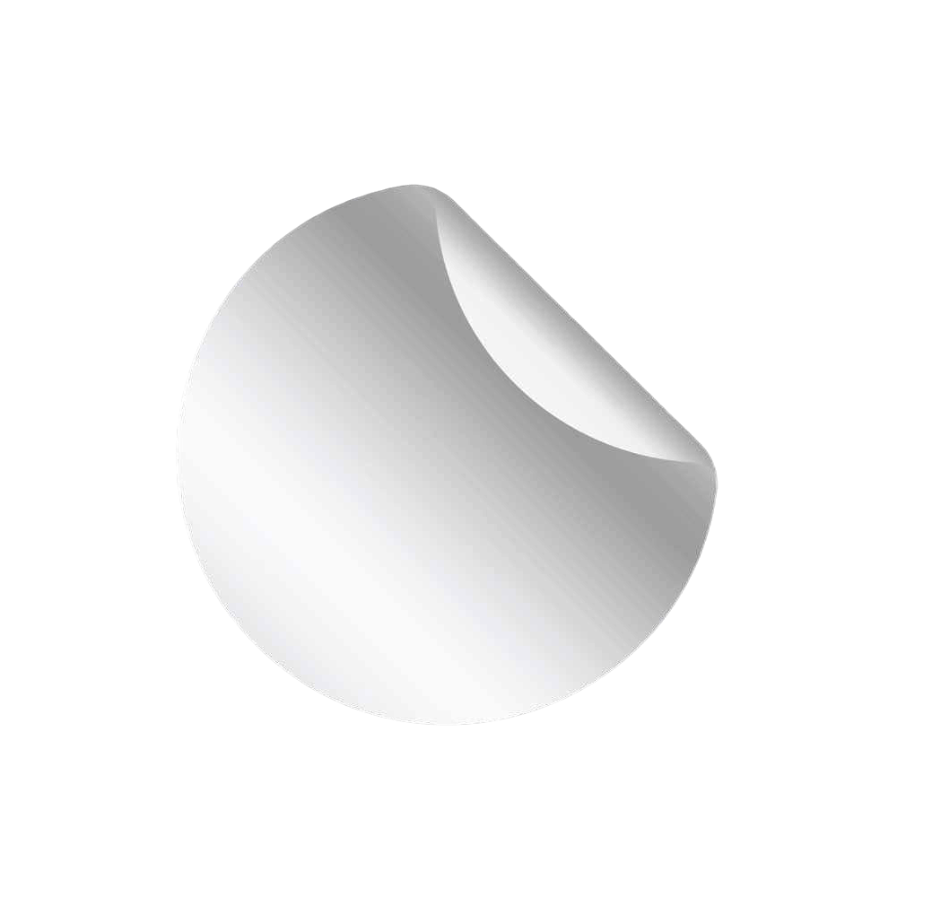 Peel-corner label linking to more material options