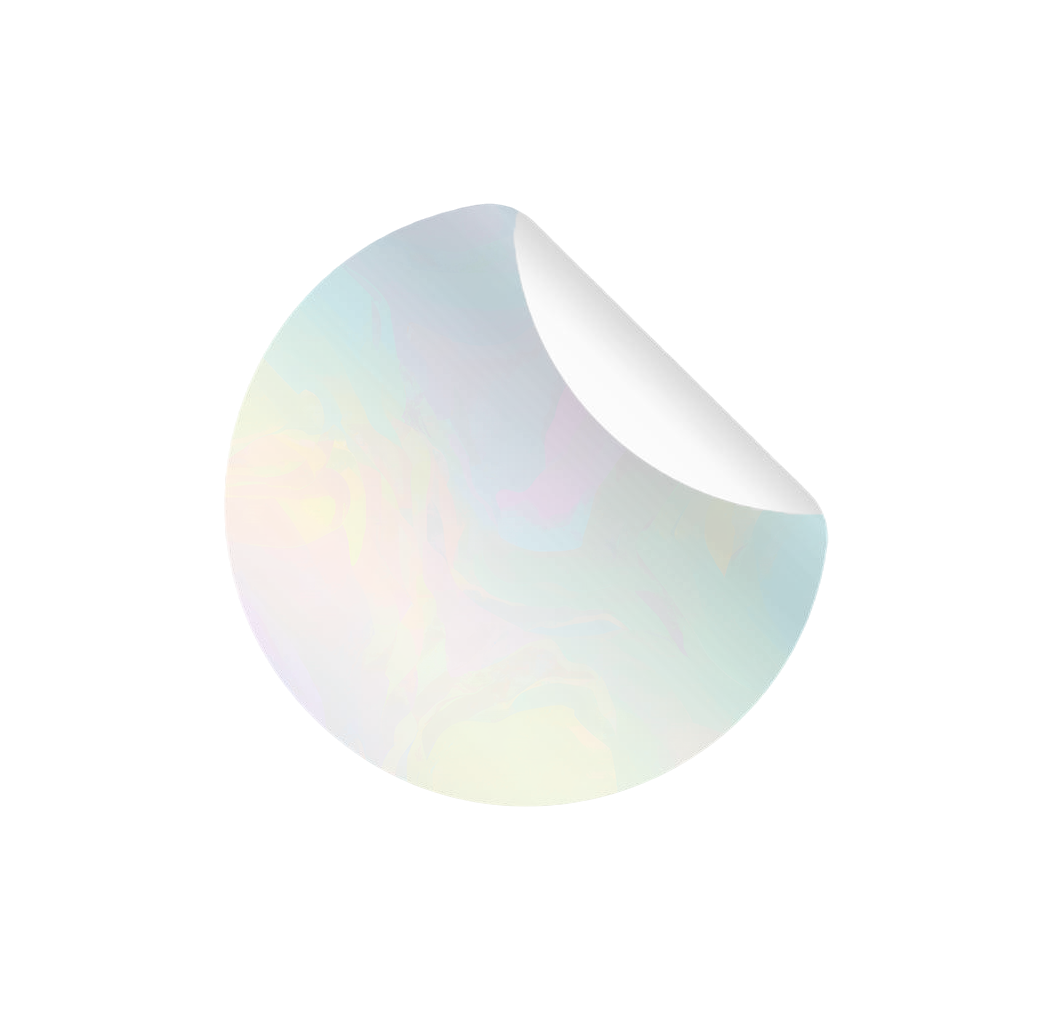 Pearl label material sample