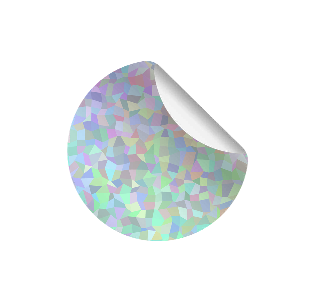 Prismatic label material sample